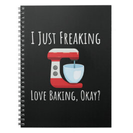 Caderno Espiral Best Gifts For Bakers Baking Black And White Her