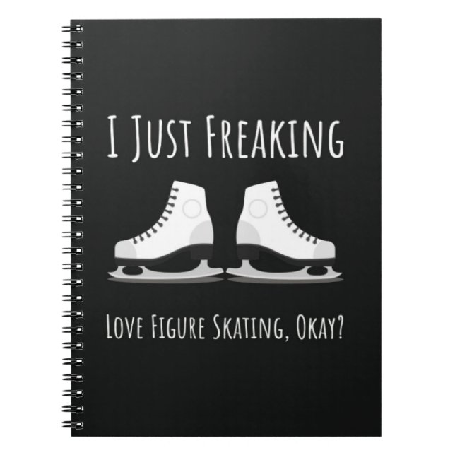 Caderno Espiral Best Gifts For Figure Skaters Skating Winter Sport (Frente)