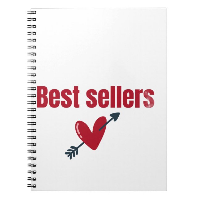 Caderno Espiral Best Sellers Valentine Heart Arrow T-Shirt (Frente)