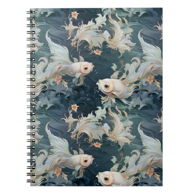 Caderno Espiral Betta Fish Blue White (Frente)