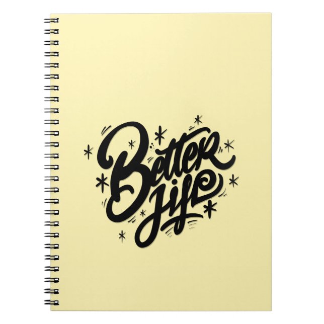 Caderno Espiral Better life (Frente)