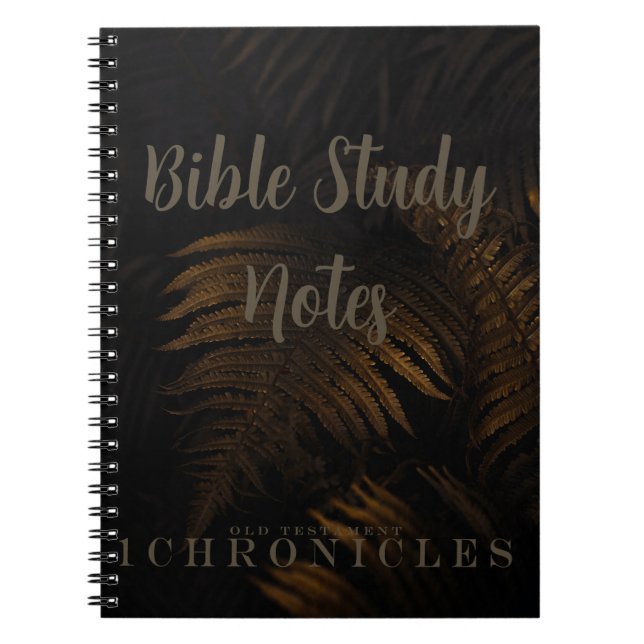 Caderno Espiral Bible Study-1 Chronicles (Frente)