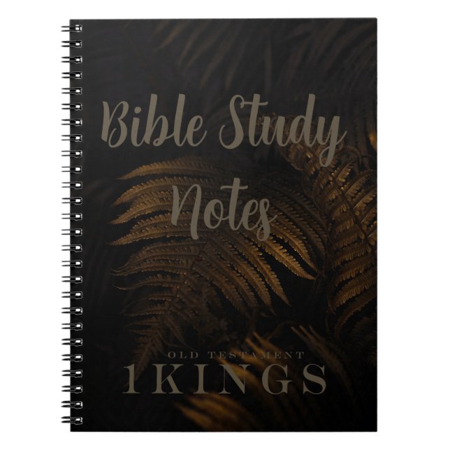 Caderno Espiral Bible Study-1 Kings (Frente)
