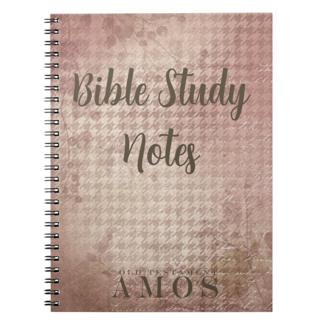 Caderno Espiral Bible Study-Amos (Frente)