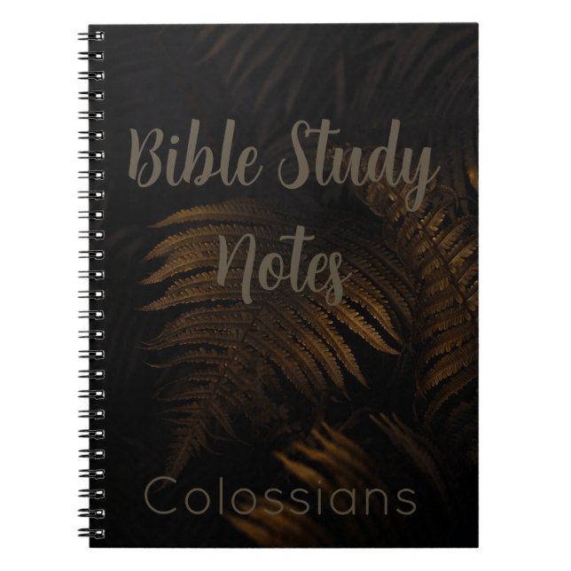 Caderno Espiral Bible Study-Colossians (Frente)
