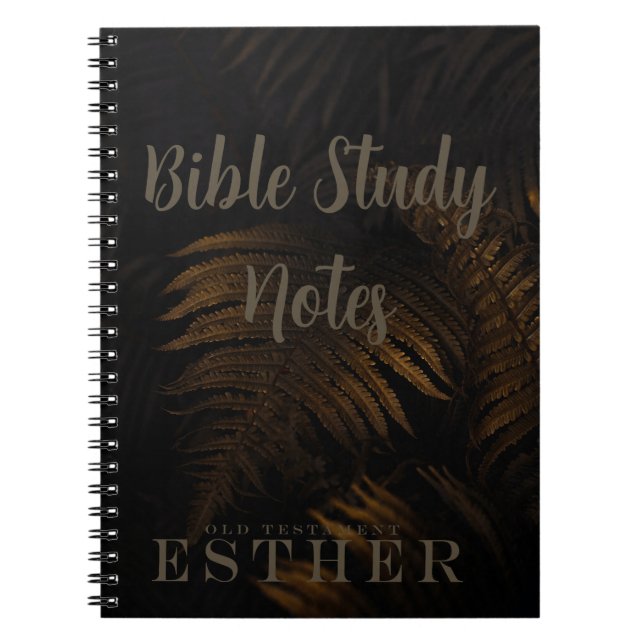 Caderno Espiral Bible Study-Esther (Frente)