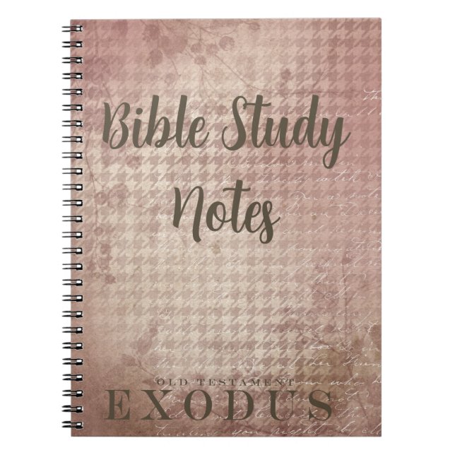 Caderno Espiral Bible Study-Exodus (Frente)