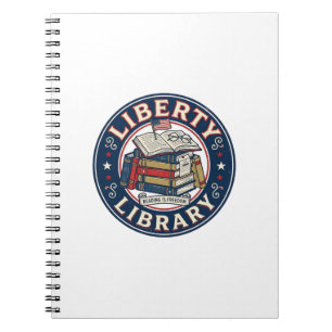 Caderno Espiral Biblioteca da Liberdade Patriótica Leitura da Bibl