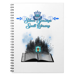 Caderno Espiral biblioteca ortográfica de primaveras prateadas