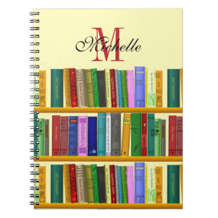 Caderno Espiral Biblioteca para gênios. Livros para estudantes int