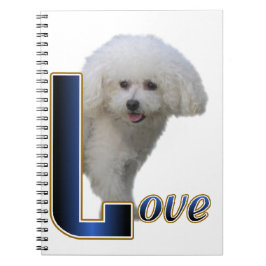 Caderno Espiral Bichon Frise Love