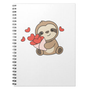 Caderno Espiral Bichos Leves Com Corações Animais Favoritos