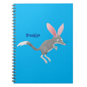 Caderno Espiral Bicicleta australiano feliz e giro