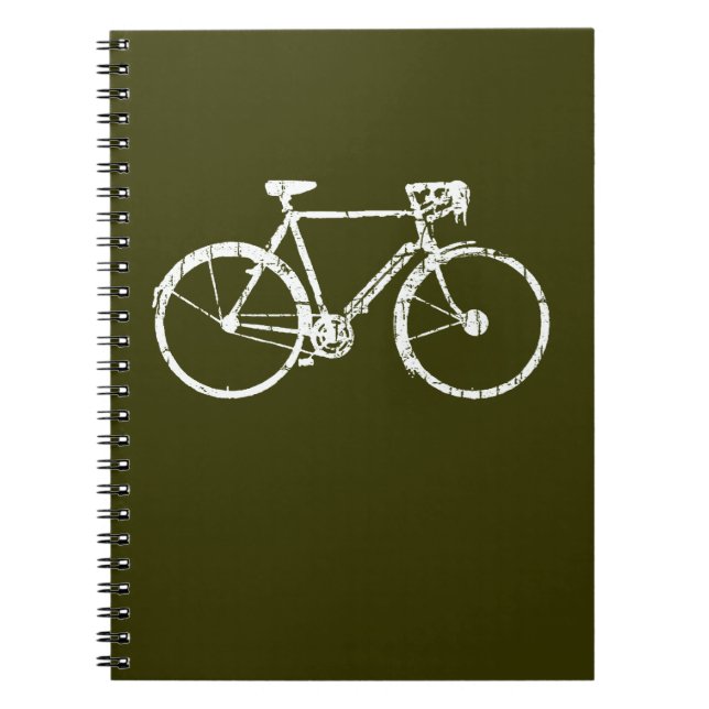 Caderno Espiral bicicleta branca (Frente)