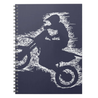 Caderno Espiral BICICLETA da SUJEIRA (scribble branco)