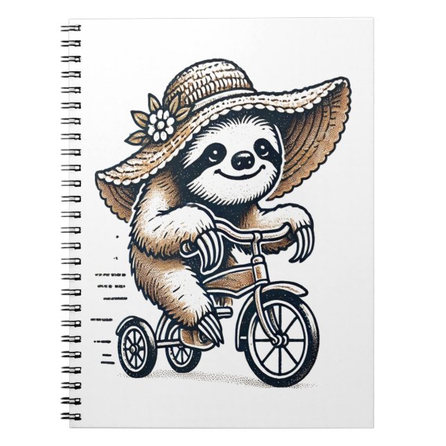 Caderno Espiral Bicicleta de Corrida (Frente)