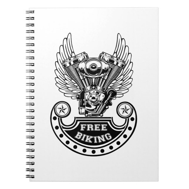 Caderno Espiral bicicleta gratuita (Frente)