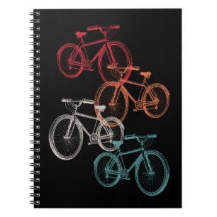 Caderno Espiral Bicicletas coloridas