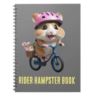 Caderno Espiral Bicycle Rider Hampster Book