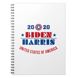 Caderno Espiral Biden Harris 2020
