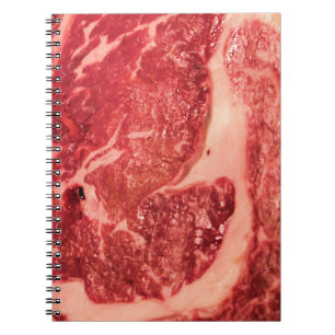 Caderno Espiral Bife de Costela de Carne Crua