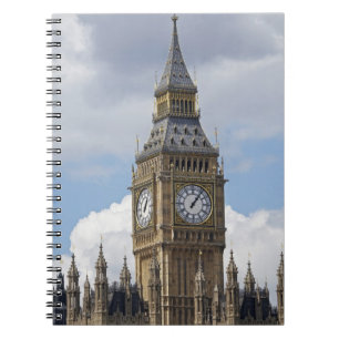 Caderno Espiral Big Ben e Casas do Parlamento, Londres,