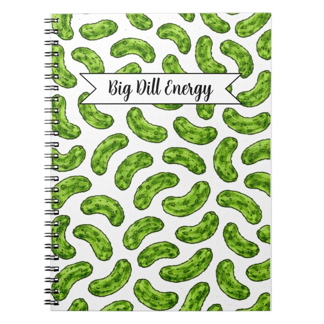 Caderno Espiral Big Dill Energy Spiral Notebook (Frente)
