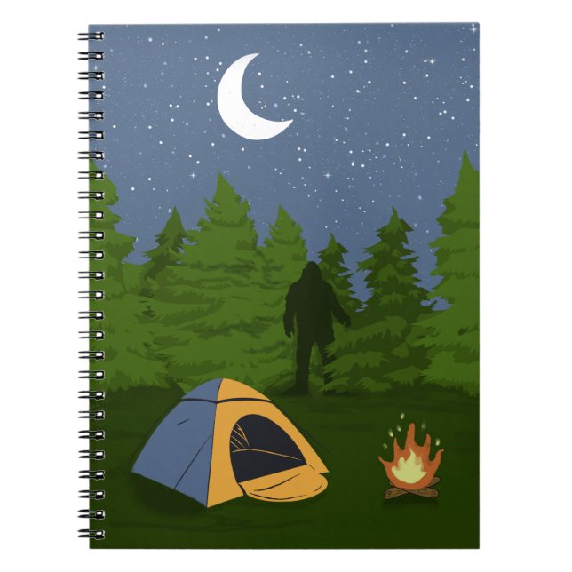 Caderno Espiral BigFoot Acampando  (Frente)
