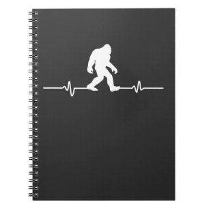 Caderno Espiral Bigfoot Heartbeat Humor Engraçado Ventilador Sasq