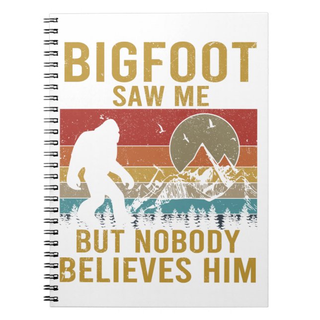 Caderno Espiral Bigfoot me viu (Frente)