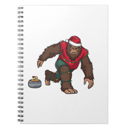 Caderno Espiral Bigfoot Sasquatch Curling Natal 2026 Férias