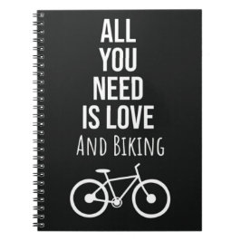 Caderno Espiral Biking Gifts Bicycle Cycling Bike Bicycling Biker