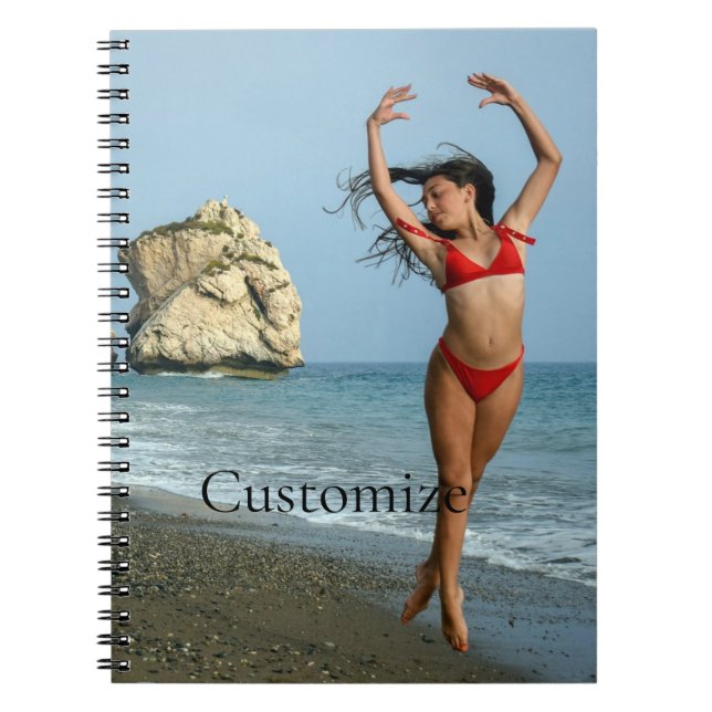 Caderno Espiral Bikini Model Dancing Thunder_Cove (Frente)