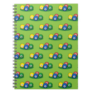 Caderno Espiral Billiard Piscina Snooker Balls