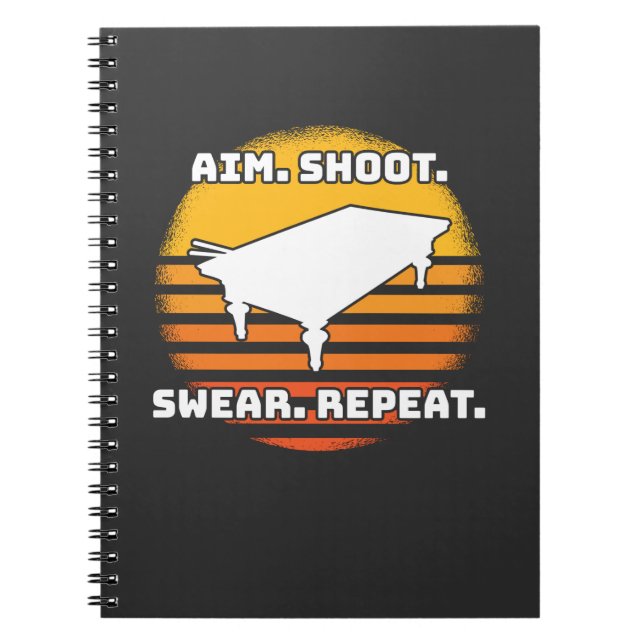 Caderno Espiral Billiard Retro Vintage (Frente)