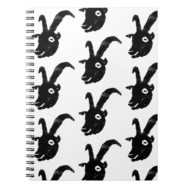 Caderno Espiral Billy Goat Potato Impressão (Frente)