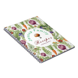 Caderno Espiral Binder de Receitas Familiares Personalizadas, Livr