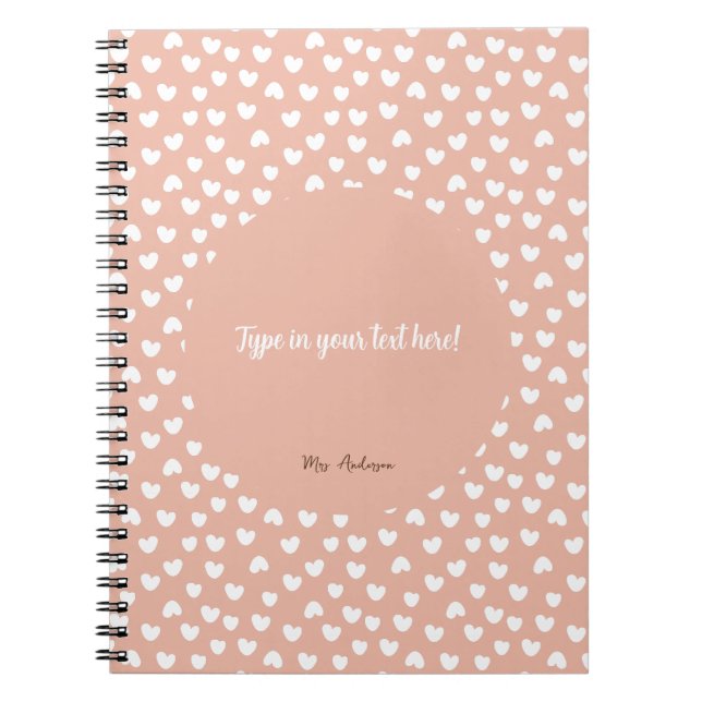 Caderno Espiral binder personalizado, vinculador boho, boho padrão (Frente)