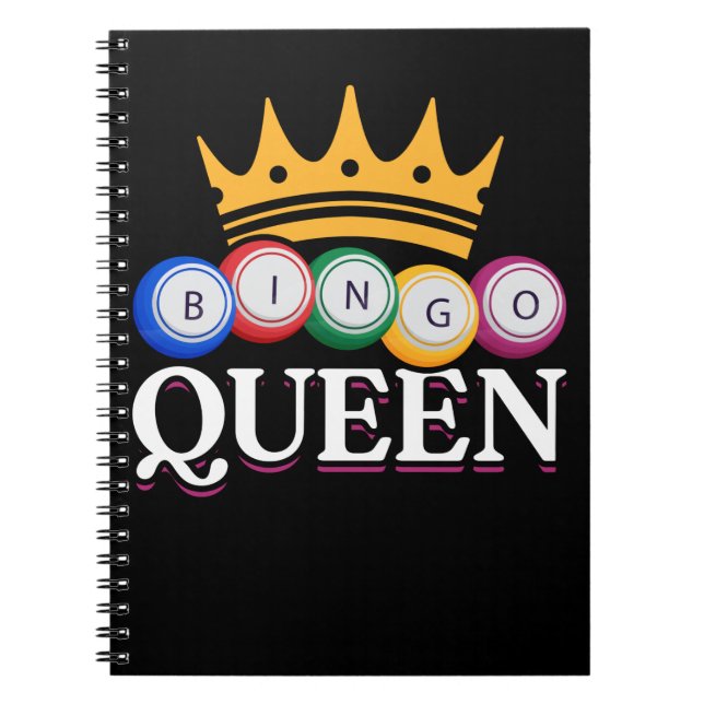 Caderno Espiral Bingo Bingo Bingo Balls Rainhas (Frente)