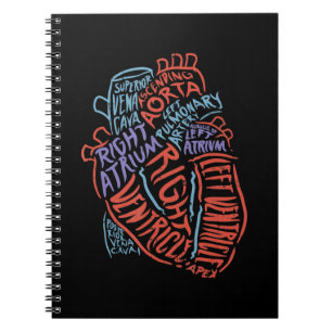 Caderno Espiral Biologia Médica de Anatomia Especialista em Coraçã