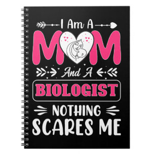Caderno Espiral Biólogo Engraçado Mãe, Bióloga Mãe Engraçada