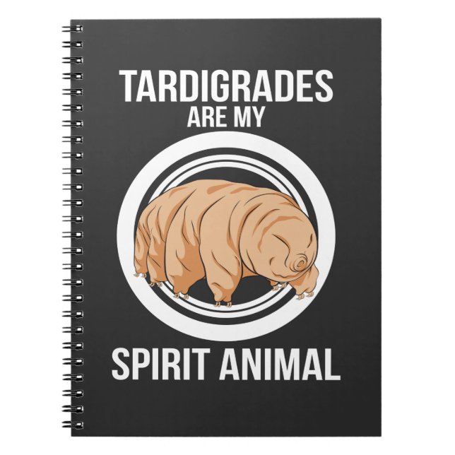 Caderno Espiral Biólogo Tardigrade do urso da água da (Frente)