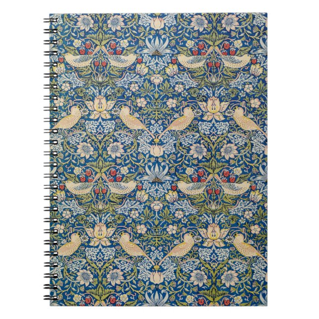 Caderno Espiral Bird Art Nouveau Design (Frente)