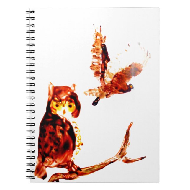 Caderno Espiral Bird Art Tawny Ows (Frente)