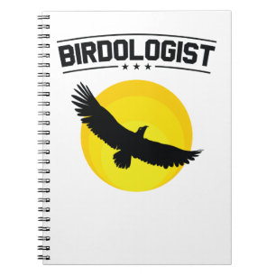 Caderno Espiral Birdologista Bird Assistindo Birder de Vigia