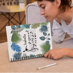 Caderno Espiral Birdsong Toucan ingressando birdsong personalizáve