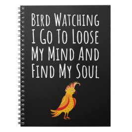 Caderno Espiral Birdwatching Gifts Birdwatcher Ornithologist