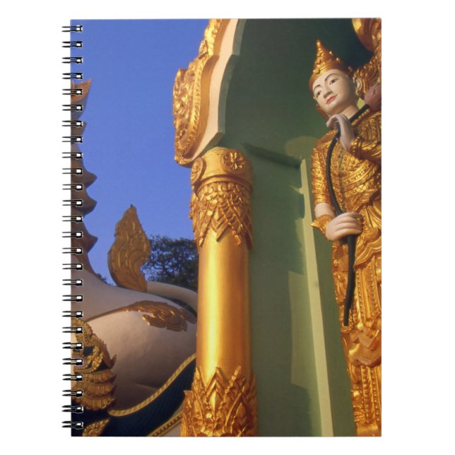Caderno Espiral Birmânia (Mianmar), Rangoon (Yangon) Templo (Frente)