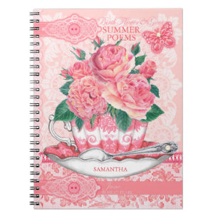 Caderno Espiral Birth Flower e Gem June Lace