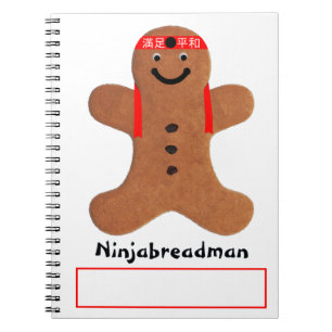 Caderno Espiral Biscoito de Ninjabreadman (biscoito)